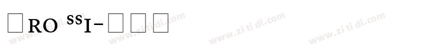 Pro SSi字体转换